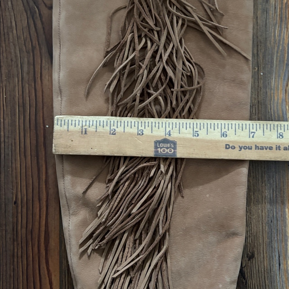 Sam Edelman Taylan Fringed Knee-High Boots Size 9 - Picture 10 of 11